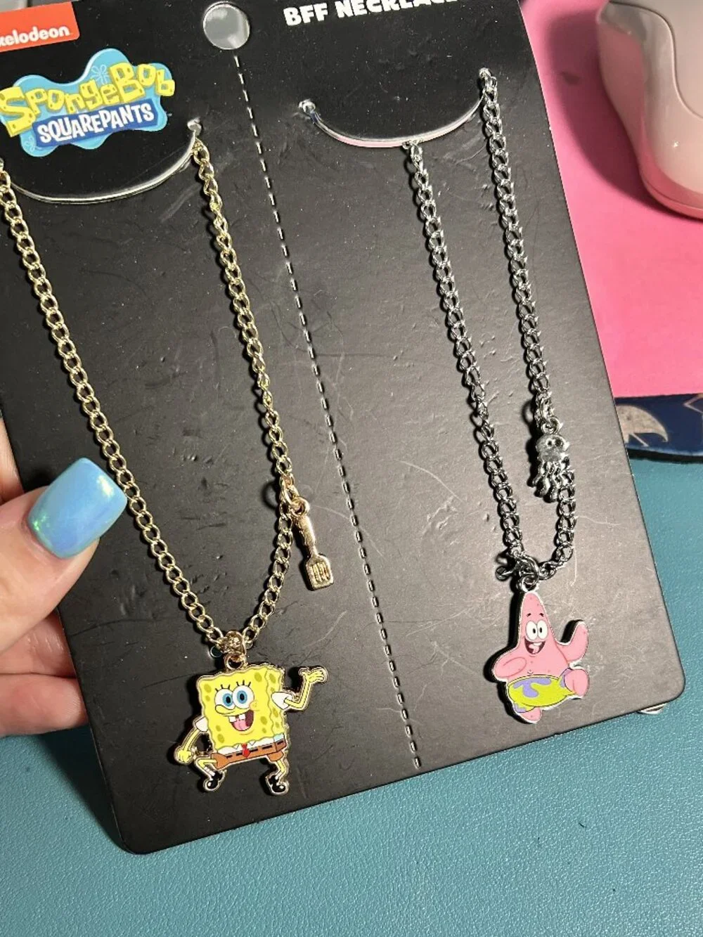 Nickelodeon SpongeBob SquarePants & Patrick Star BFF Necklace Set NWT